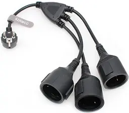 Кабель-розгалужувач Schuko CEE7/7 1×3 16A 250V