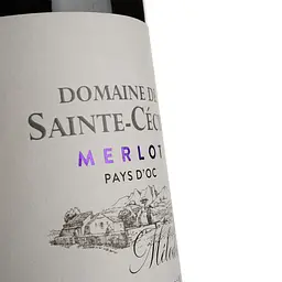 Вино Domaine de Sainte-Cecile Merlot Pays D'Oc червоне сухе 0.75 л - мініатюра 3