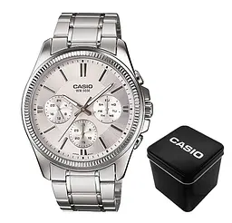 Чоловічий годинник Casio MTP-1375D-7A Сріблястий ( AT1141-0054 )