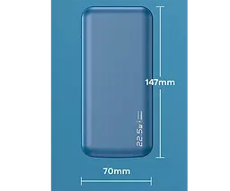 Портативний зарядний пристрій Remax RPP-207 Tanyl 20000mAh 22.5W PD+QC + швидка зарядка (Синій) - мініатюра 5