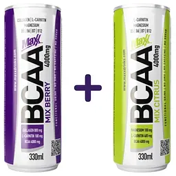 Набір: напій Caste BCAA Vitamin Drink Мікс ягід 330 мл + Мікс цитрусових 330 мл
