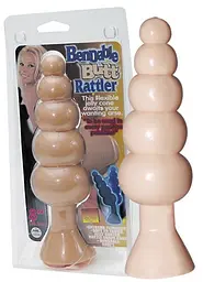 Анальна пробка Bendable Butt Rattler тілесна