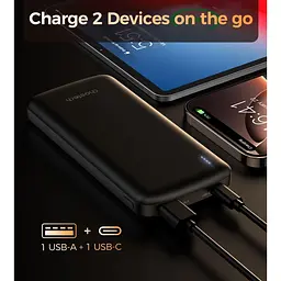 Павербанк Choetech Black 10 000 mAh / 12 Вт (B850-ACBK) - мініатюра 4