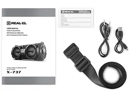 Портативна акустика REAL-EL X-737 Black (EL121600016) - мініатюра 8
