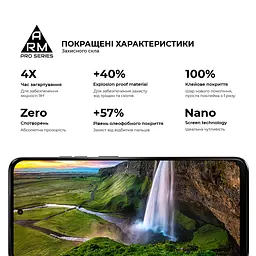 Захисне скло на Motorola G34 5G/G45 5G з олеофобним покриттям, Pro, повне проклеювання, антистатичний і пиловідштовхуючий шар, 9H, самоклеючеся, 2.5D, на весь екран, антистатичний клей, ArmorStandart (ARM73850) - мініатюра 5