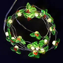 Гірлянда світлодіодна Yes! Fun Омела 20 LED на мідному дроті та батарейках тепло-біла 2.2 м (801210) - мініатюра 3