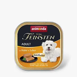 Вологий корм для собак Animonda Vom Feinsten Adult with Chicken + liver з куркою та печінкою 150 г (арт.AM-82300)