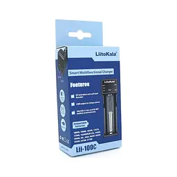 Зарядний пристрій для акумуляторів Liitokala 1 слот, LED-дисплей, USB, Li-ion/3.7 В/3.8 В, Li-Fe/3.2 В, Ni-MH/1.2 В (Lii-100C) - мініатюра 4