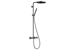 Душова система Hansgrohe Pulsify S Puro Showerpipe 260 1jet EcoSmart з Ecostat Fine Brushed black 24223340