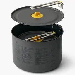 Набір каструль Sea to Summit Frontier UL Two Pot Set, 1.3L + 3L Темно-сірий - мініатюра 2