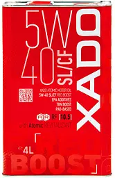 Моторна олива XADO 5W-40 SL / CF Red Boost 4 л XA 26206