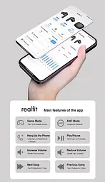 Навушники бездротові Realfit TWS з шумозаглушенням F3 - мініатюра 6