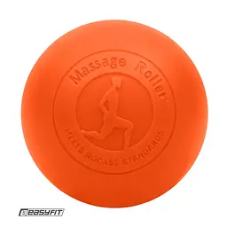 Масажний м'ячик EasyFit каучук 6.5 см помаранчевий