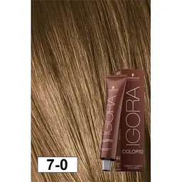 Фарба для волосся Schwarzkopf Igora Color10 New, відтінок 7-0 (середній русявий натуральний), 60 мл (2682493) - мініатюра 2