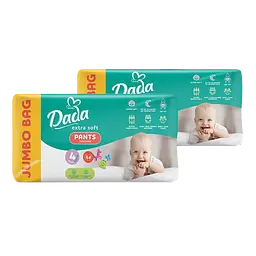 Підгузки-трусики Dada Extra Soft 4 Maxi (9-15 кг) 64 шт. 128 шт. (2 уп. х 64 шт.)
