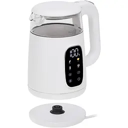 Електрочайник Adler AD 1305 white silver 1850-2200Вт/ 1.7л/ скло/ встановлення температури/ - мініатюра 5