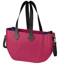 Сумка MyMia ручки шкіра, килимок, ремені для коляски, малиново-чорний Nuvita det0018677