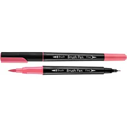 Маркер акварельний Santi Brush Pen SW-10 вишнево-рожевий двосторонній 6 шт. (391010)
