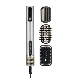BaByliss Фен-щітка Babyliss Limited Edition SilverGold, 1600Вт, 4 режими, іоніз-я, хол. обдув, кераміка, сірий