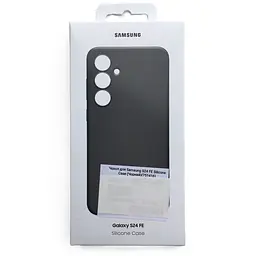 Оригінальний силіконовий чохол Samsung Silicone Case для Samsung Galaxy S24 FE Black (EF-PS721CBEGWW) - мініатюра 2