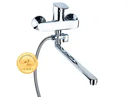 Смеситель для ванны с длинным изливом Aquatica KN-3C228C