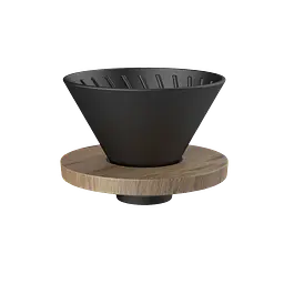 Пуровер керамічний DHPO Wooden Dripper - мініатюра 1