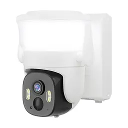 IP PTZ-відеокамера автономна з WiFi, прожектором та сонячною панеллю 3Mp Light Vision VLC-6103WLS White (Lamp+Solar) (CareCam Pro) f=3.6mm, на акумуляторних батареях (75-00352) - мініатюра 3