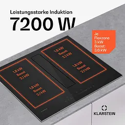 Індукційна плита з витяжкою Klarstein Chef-Fusion DownAir (10046451) - мініатюра 4