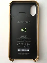 Чохол-акумулятор із бездротовою зарядкою Mophie Juice Pack Access Power Bank 2000 mAh для iPhone X/XS Gold - мініатюра 6