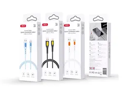 Кабель XO NB280 Jian Yan Series USB-A to Micro - 1m білий (7102280) - мініатюра 2
