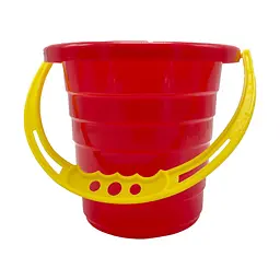 Дитяче відро для пісочниці "Середнє" S0009(Red) червоний 14 см