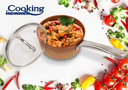 Ківш Heinner Ceramica Do Brazil, зі скляною кришкою, 16 см, 1,2 л (HR-BET-ERH16C) - мініатюра 5