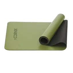 Килимок спортивний Cornix PU 183 x 68 x 0.4 см для йоги та фітнесу XR-0321 Green - мініатюра 5