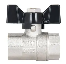 Кран кульовий Thermo Alliance Base 1/2" ВВ прямий, PN40, метелик SD602W15 - мініатюра 5