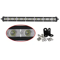 Світлодіодна балка фара LED / 345x50x25 mm / 36W / 3W x 12 / 10-30V / Далеке світло 1 шт. (D4-36W) - мініатюра 3