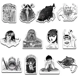 Стікерпак набір наклейок G-Toys Junji Ito 45 шт. (SP JI 01) - мініатюра 5