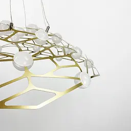 Підвісна LED люстра Sunnysky у золотому корпусі Line.F TG 01D60 - мініатюра 6