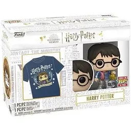 Набір Funko Pop Tee Set Гаррі Поттер Harry Potter Фігурка з Футболкою 10 см FPTS HP M