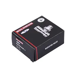 Кран вентильний кутовий з американкою Solomon 1/2″ chrom 1845 000002161 - мініатюра 5