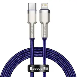 Кабель Baseus Cafule Metal Type-C to Lightning PD 20W (1m) purple (CATLJK-A05)