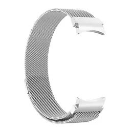 Ремінець для Samsung Galaxy Watch 5 - Сріблястий Watchbands Milanese Loop ширина кріплення 20мм металевий (WB00S4MMILANESE4SILVER5B) - мініатюра 3