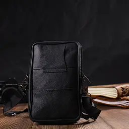Чоловіча шкіряна сумка Vintage 12,5х19х4 см sum0022665 - мініатюра 6
