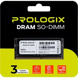 Модуль пам'яті ProLogix DDR4 8GB SO-DIMM 2666MHz (PRO8GB2666D4S) - мініатюра 4