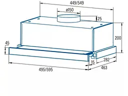 Витяжка Cata TFB-5160 WH (02034107) - мініатюра 2