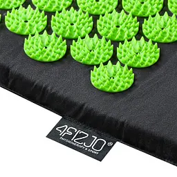 Килимок акупунктурний 4FIZJO Аплікатор Кузнєцова з валиком 72 x 42 см Black/Green 4FJ0043 (P-5907222931745) - мініатюра 2