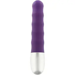 Вібратор Seven Creations Discretion Ribbed 11 см фіолетовий