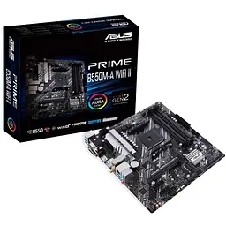 Материнська плата ASUS PRIME B550M-A WIFI II (PRIME B550M-A WI-FI II) (Socket AM4, AMD B550, Micro-ATX) - мініатюра 6