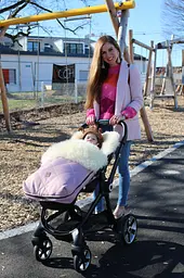 Конверт з натуральної овчини Kaiser Nelly Рожева орхідея (65453215) - мініатюра 2