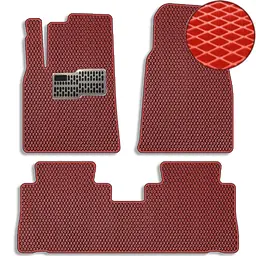 Килимки в салон EVA для Chevrolet Captiva 2006-2010 з підп'ятником Червоні 5 шт