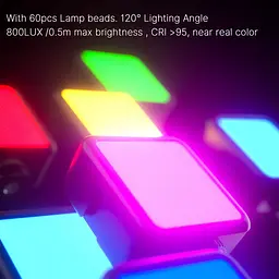 Накамерне світло Ulanzi VL49 RGB Black [75195] - мініатюра 11